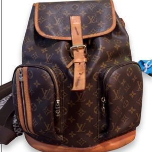 Louis Vuitton bosphore backpack brown